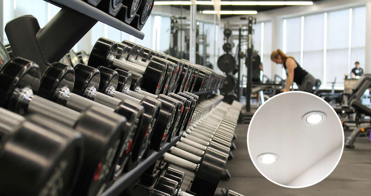 Commercial gym lighting ideas